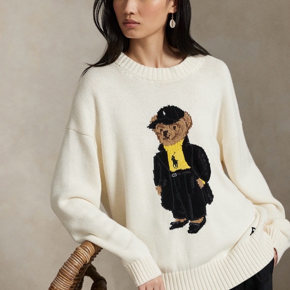 Ralph Lauren Cream Bear Sweater for women - Picture 2 of 3